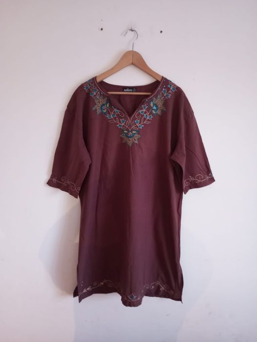 Vestido Túnica Natura Tamanho XXL