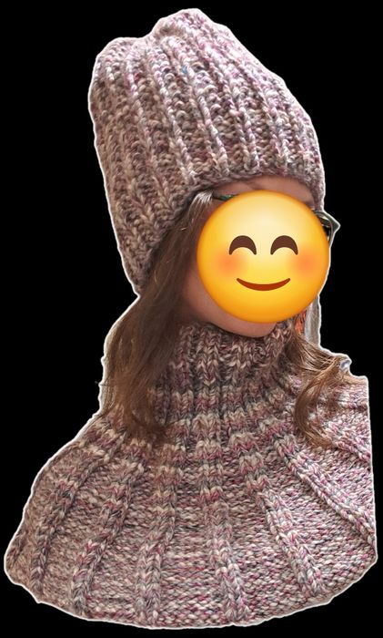 Handmade czapka + komin