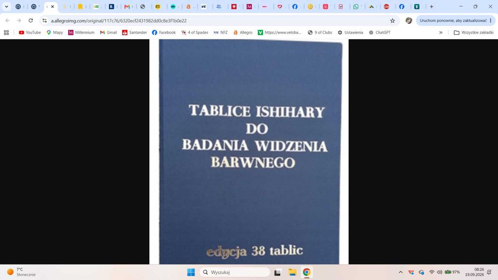 Tablice Ishihary 38 tablic