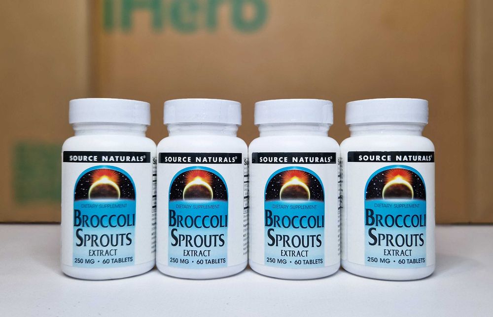 Source Naturals Broccoli Sprouts, екстракт паростків броколі, 125мг