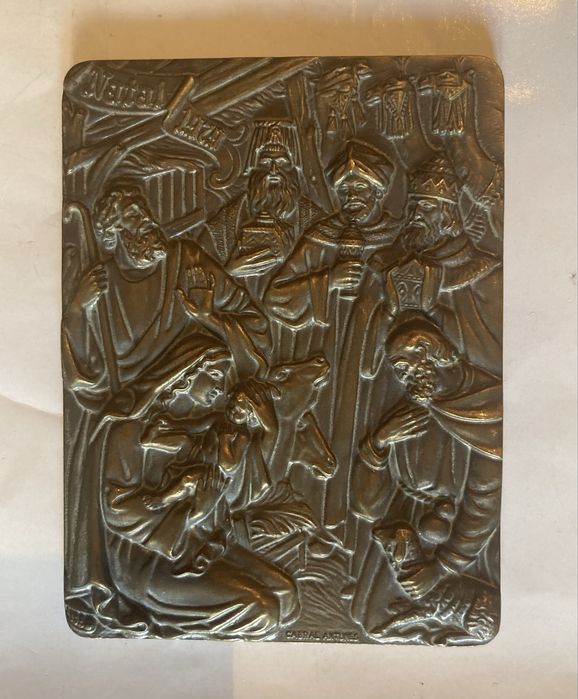 Placa de bronze Natal 1974
