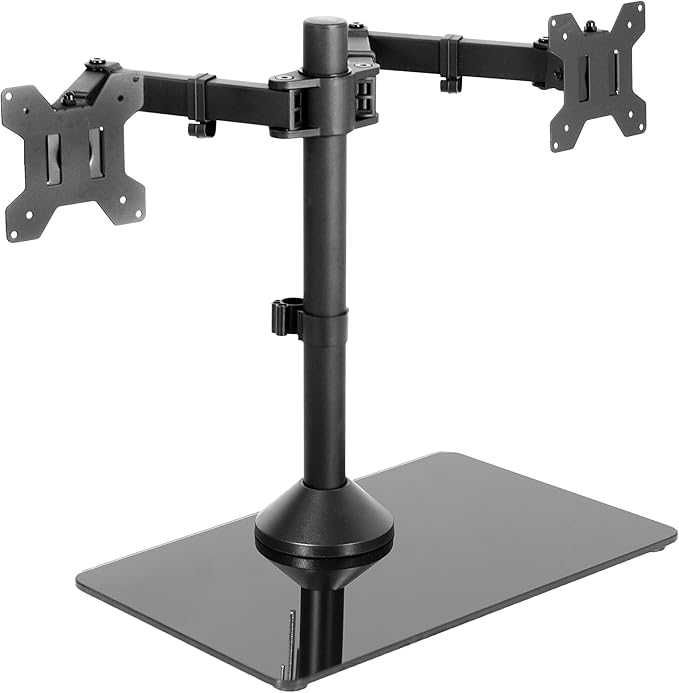 Suporte de monitor duplo braços ajustáveis telas até 32 polegadas