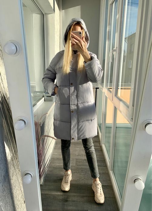 Куртка серая демисезонная зимняя