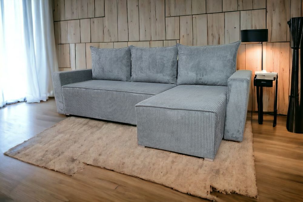 Narożnik Kanapa Sofa Funkcja Spania Dostawa Cała Polska