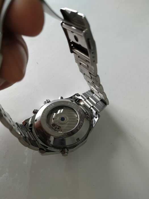 Чоловічий Класичний Механічний Годинник Срібний Forsining Texas Silver