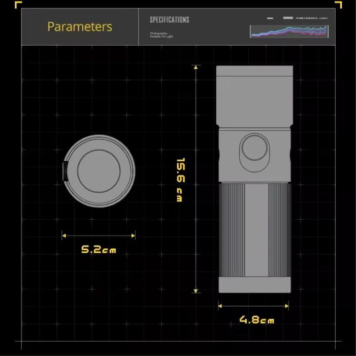 Ліхтарик для фотографій, фотоліхтар SIDANDE, фонарик для фотографий
