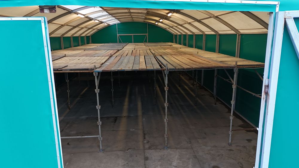 Hala 400 m + hala namiotowa 230 m+ plac TIR  Przy A1 Stanisławie Tczew