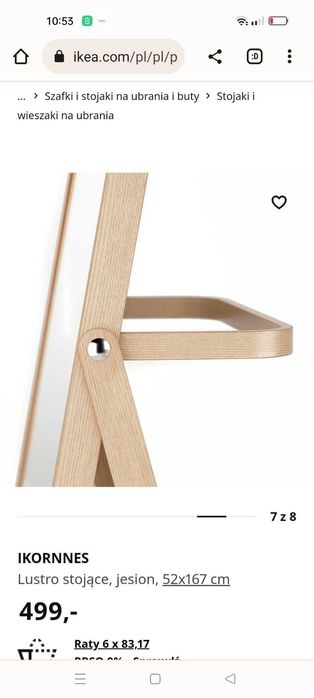 SPRZEDAM nowe lustro z Ikei za niską cenę