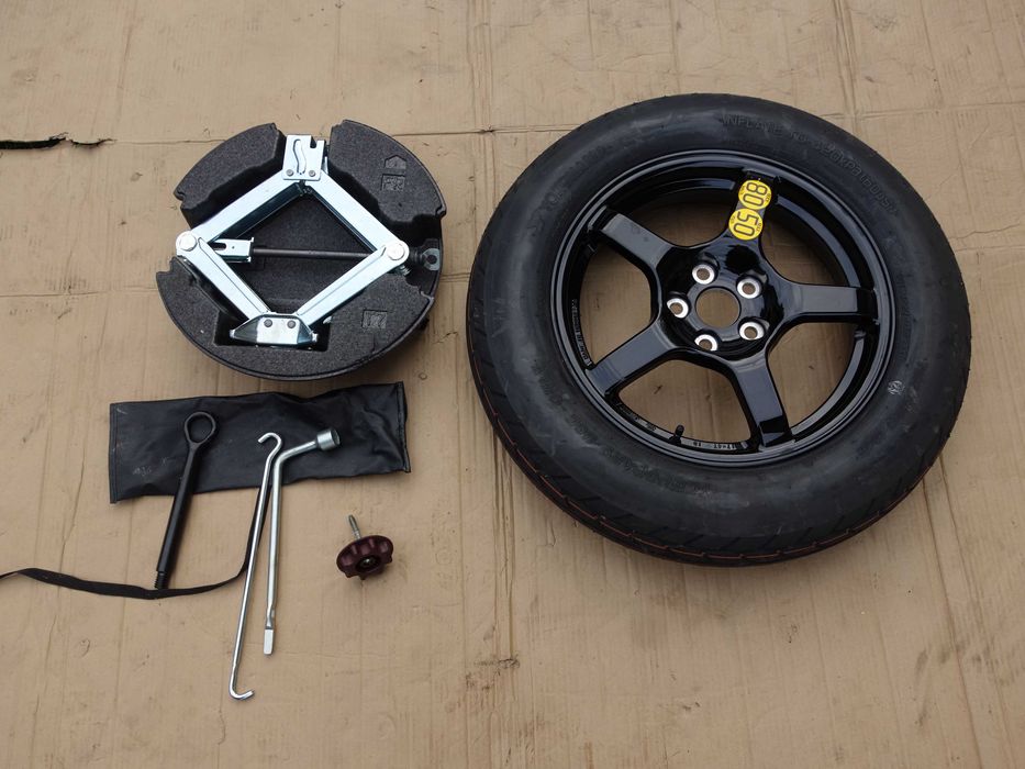 Koło Zapasowe Dojazdowe TOYOTA RAV-4 V ZESTAW 17'' PODNOŚNIK Zestaw