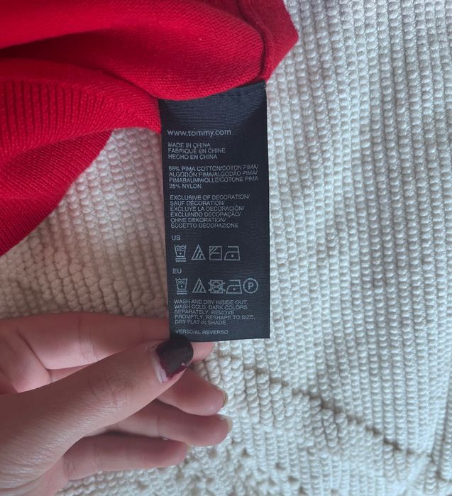 Camisola básica de manga comprida Tommy Hilfiger