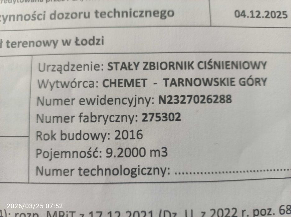 Zbiornik na gaz 9200 litrów.naziemny propan butan