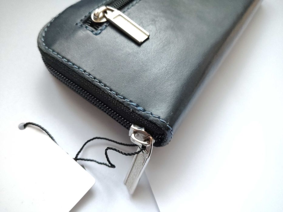 Гаманець Шкіряний Натуральний Портмоне на блискавці