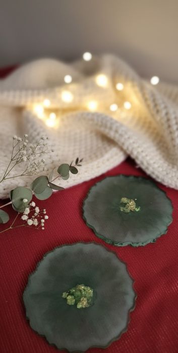 Podstawki dekoracyjne z żywicy epoksydowej