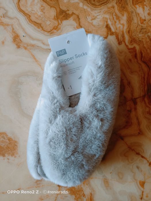 Kapcie damskie, r.38/39, slipper socks, supermiękkie