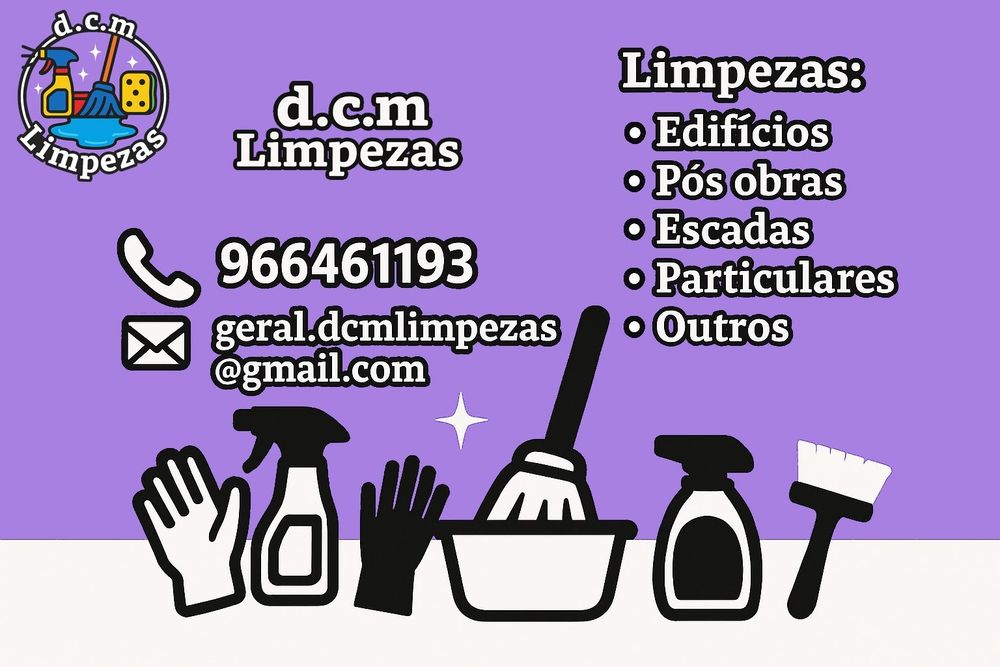 DCM limpezas ao seu dispor