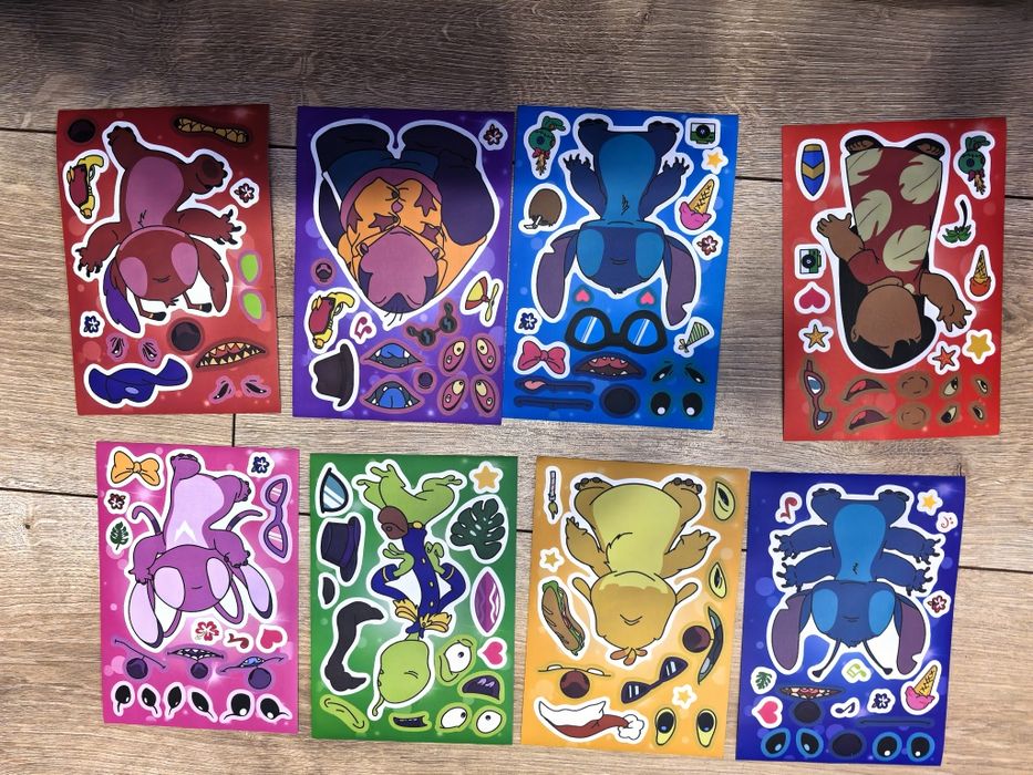 Kreatywne naklejki stitch do samodzielnego oklejania