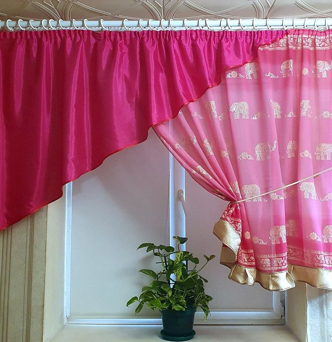 Штора занавеска тюль на кухню ламбрекен