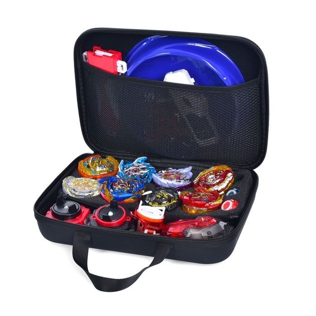 Набор Бейблей (Beyblade) с пускового механизмом и полем в чемодане