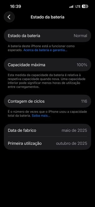 iPhone16e Preto 128gb