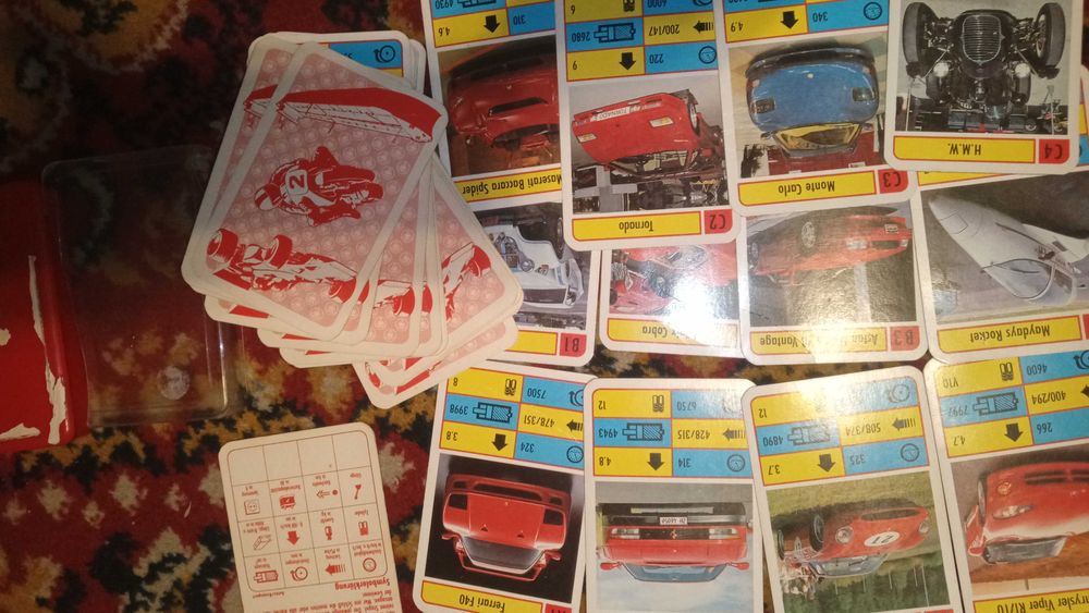 + Karty samochody + Top Ass Sport Auto kwartet, niemieckie kolekcjoner