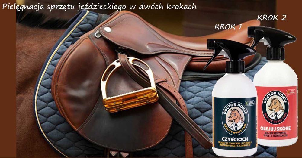 DOCTOR HORSE Zestaw pielęgnacja skóry Olejuj skórę + Czyścioch 500 ml