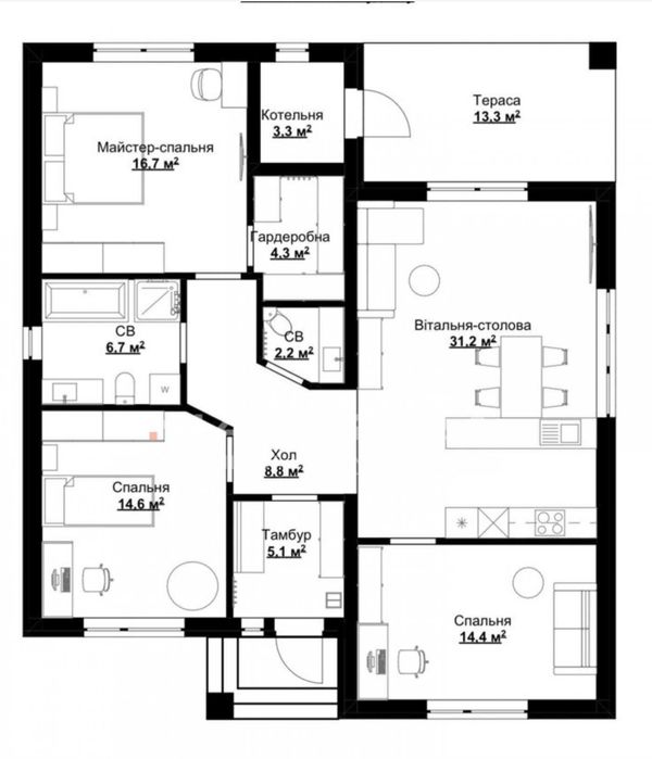 Готовий цегляний будинок з газом ! 5 соток, 120м2, СУПЕР ЛОКАЦІЯ