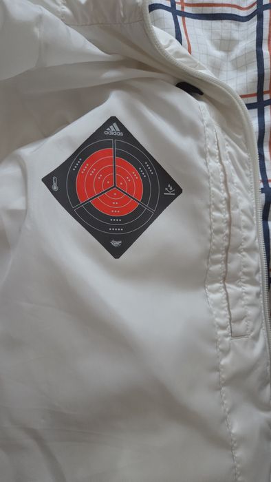 Куртка-пуховик Adidas (розмір M), жіноча, біла