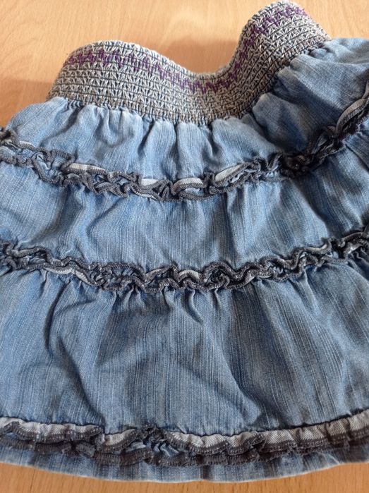Sukienka + spódniczka jeansowa roz 86
