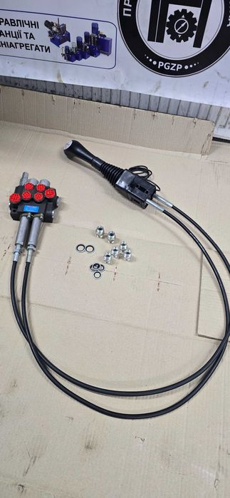 Гідророзподільник джойстик трос на КУН для МТЗ, ЮМЗ навантажувач,