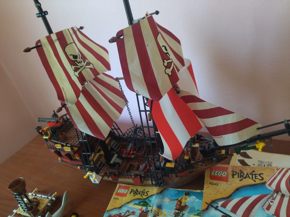LEGO 6243 pirates perła Czarnobrodego statek piracki. Plus tratwa