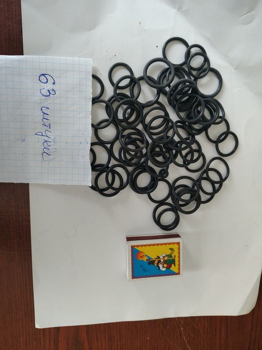 РТИ, кольца  уплотнительные разного диаметра и сечения одним лотом.