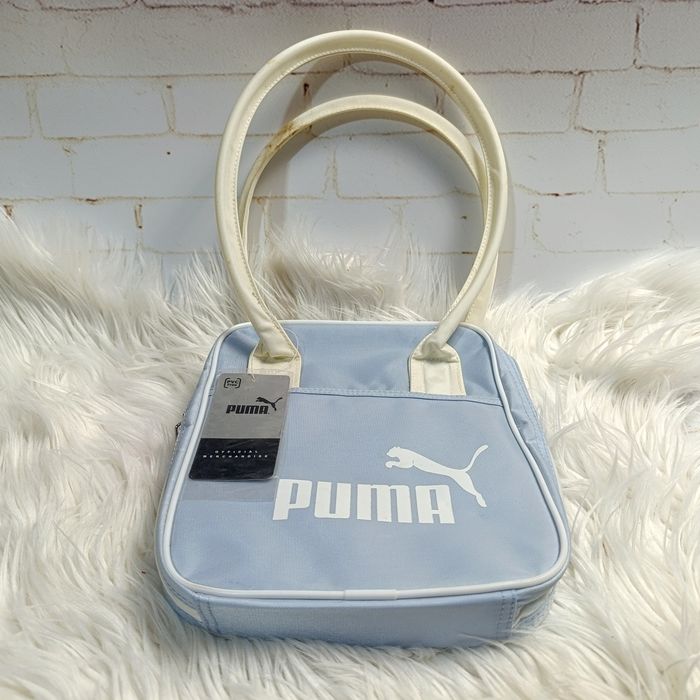 nowa torebka puma niebieska shopper sportowa 26x25 cm premium lux