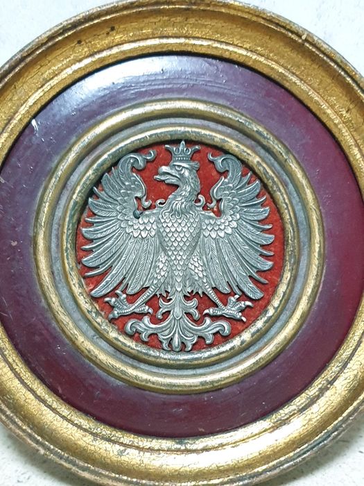 Antiga Águia Imperial da Prússia emoldurada