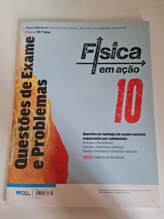 Caderno de Atividades/Questões de Exame e Problemas física 10° ano Física em Ação 10
