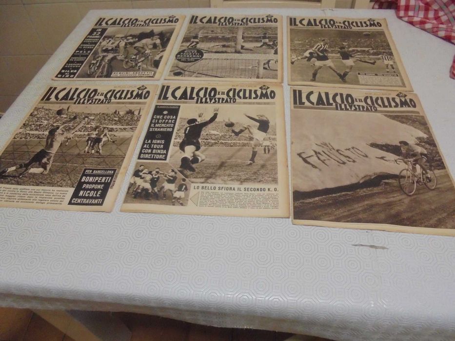 Jornais Italianos de desporto Il Calcio e il Ciclismo Illustrato