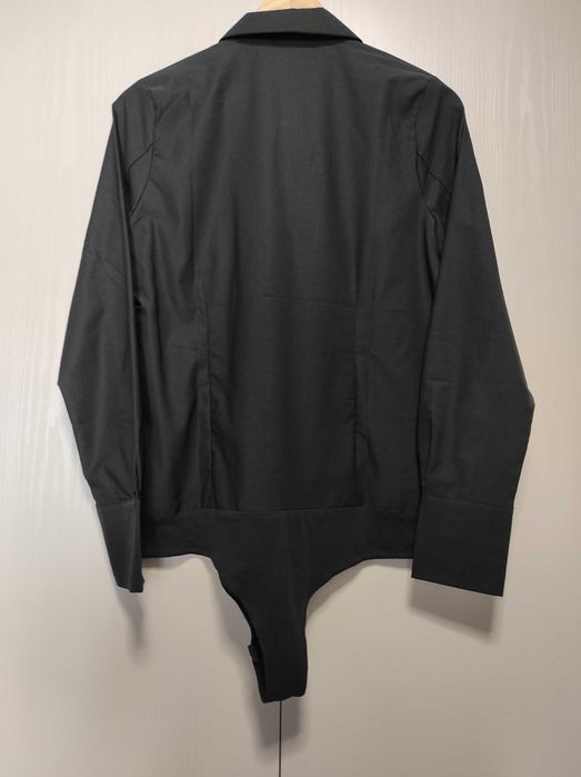 Bluzka koszulowa czarna body, Nowa, rozmiar 40
