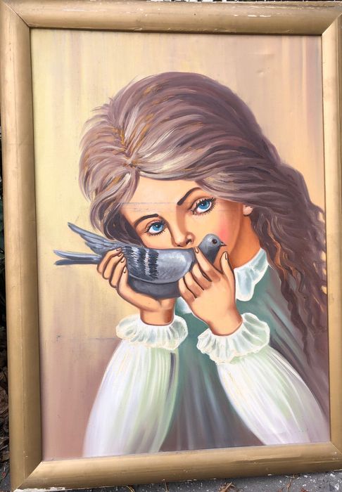 Malowanie farbami na płótnie. Rozmiar 56-70 cm.Zobacz moje przedmioty