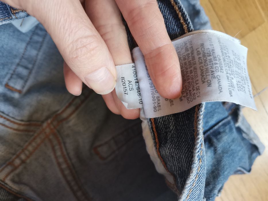 Ultra krótkie shorty Levi's 501