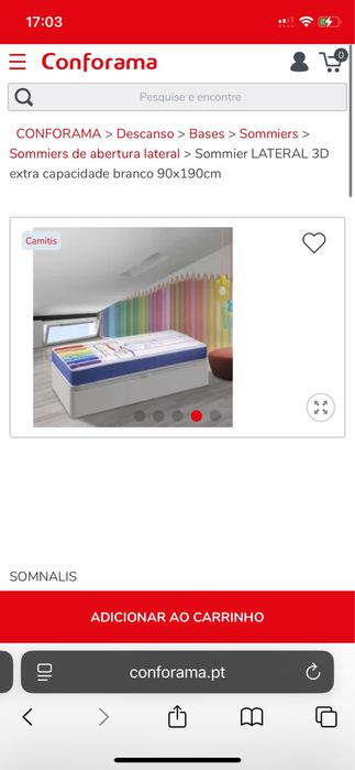 Sommier Lateral Conforama 105x190