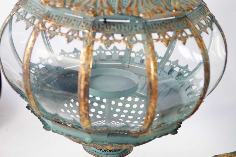 Lampion latarnia na ramieniu glamour dekoracja