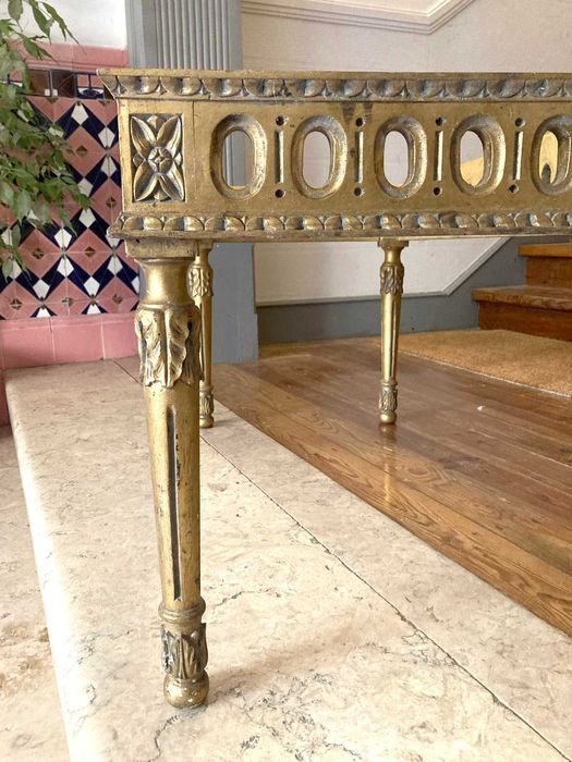 Mesa Madeira Rococo, Art Deco, Antigo