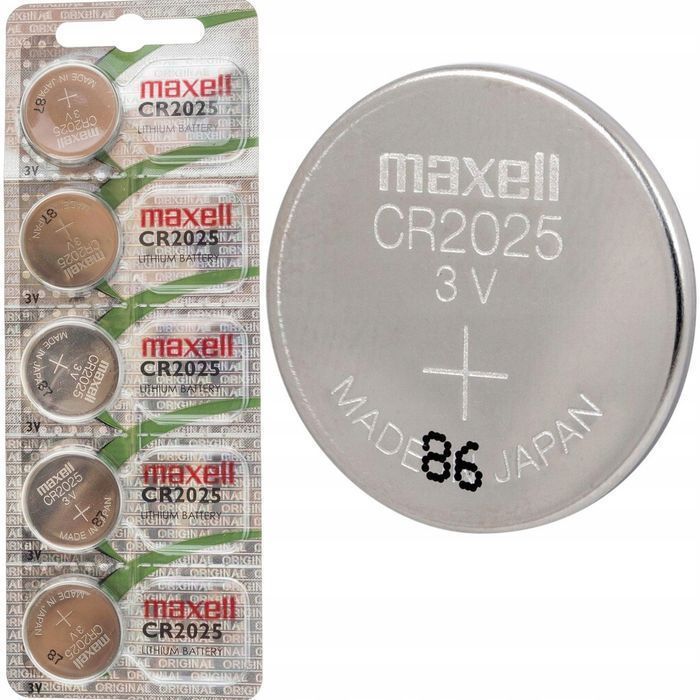Maxell CR2025 3V baterie litowe 5szt blister mocne długa praca 2025