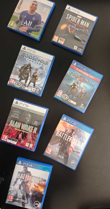 Vários jogos PS4/PS5.