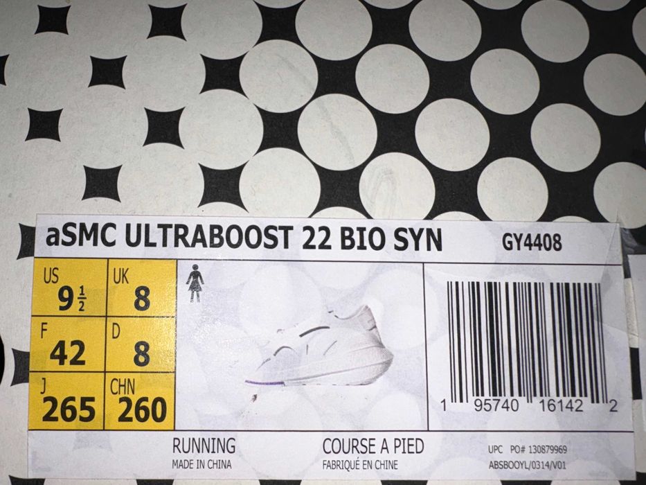 Оригінал adidas by Stella McCartney Ultraboost 22 II Footwear White/Footwear White/Core Us-9.5-EU-40.5