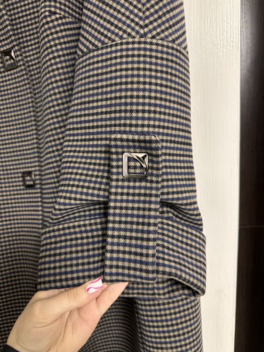 Жіноче пальто в клітинку emis пальто демісезонне