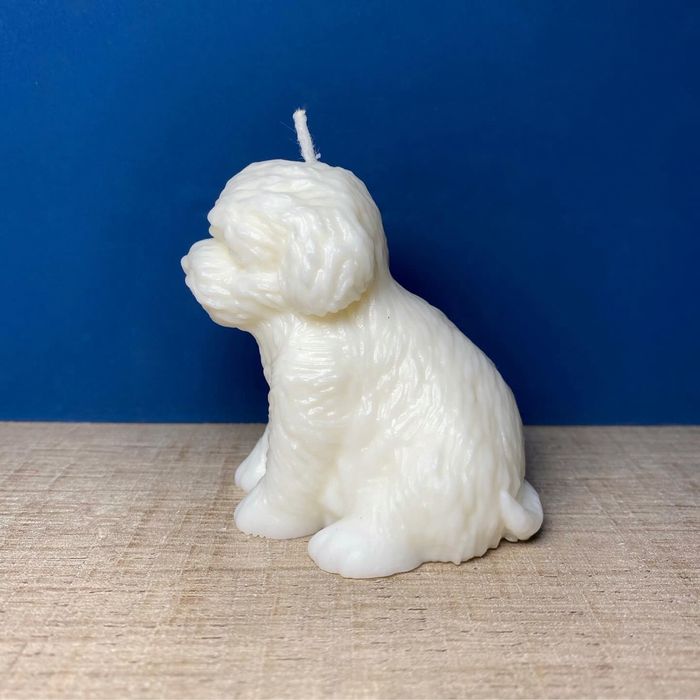 Vela Cão em Cera de Soja