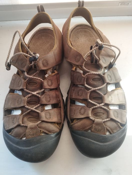 Мужские сандалии KEEN (45 р, 30.2 см) трекинговые/рабочие, кожа, Waterproof