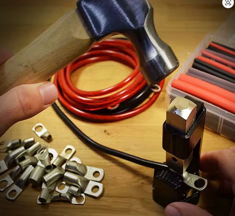 Обжимной инструмент для силовых наконечников опрессовка обжим пресс