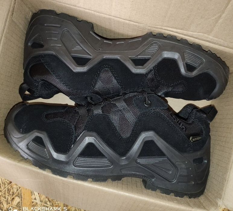 LOWA Zephyr GTX LO TF Black Gore-Tex | Тактичні кросівки LOWA | Військове взуття | Поліція | 40-46