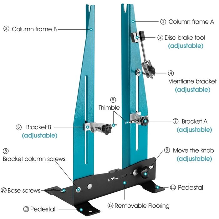 Stand para desempenar rodas bicicleta (novo)